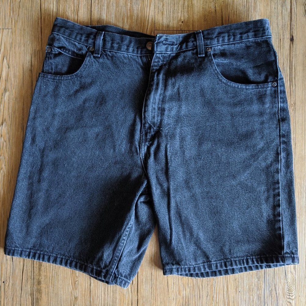 Vintage Men's Honors Black Jean Shorts